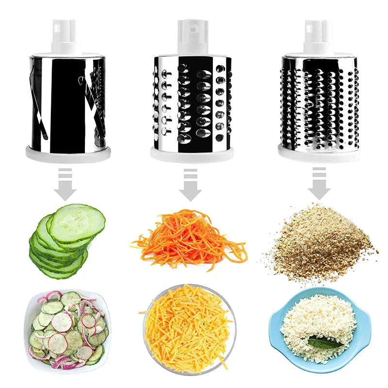 Grater Vegetable Chopper 3 in 1 Round