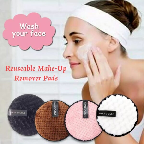 3/4Pcs Microfiber Makeup Remover Cloth Pads Face Cleaning Towel Reusable Soft Cotton Lazy Make-up Wipes Skin Care Tools