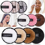 3/4Pcs Microfiber Makeup Remover Cloth Pads Face Cleaning Towel Reusable Soft Cotton Lazy Make-up Wipes Skin Care Tools