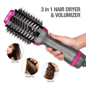 One Step Professional Curler Hair Straightener Hairdryer Hot Air Brush Styling Tool