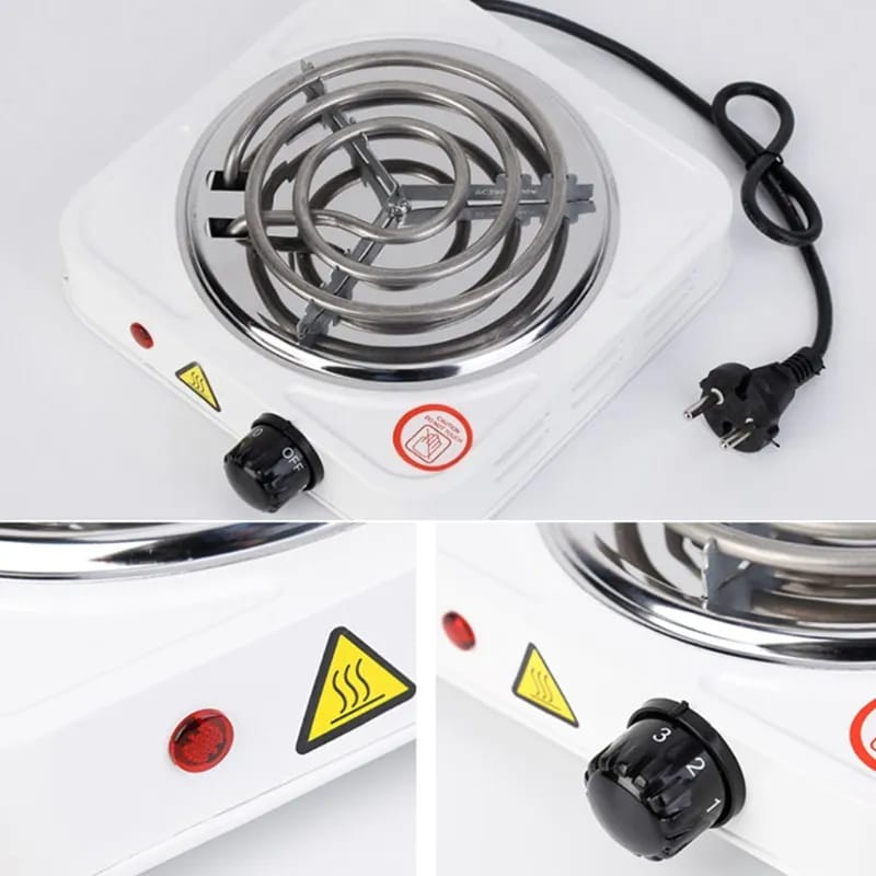 Portable Single Tube Electric Stove 1000W Stainless Steel Home Electric Stove Plug 220V